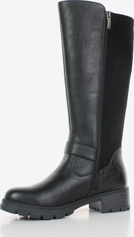Relife Stiefel, dehnbarer Schaft in Schwarz: Vorderseite