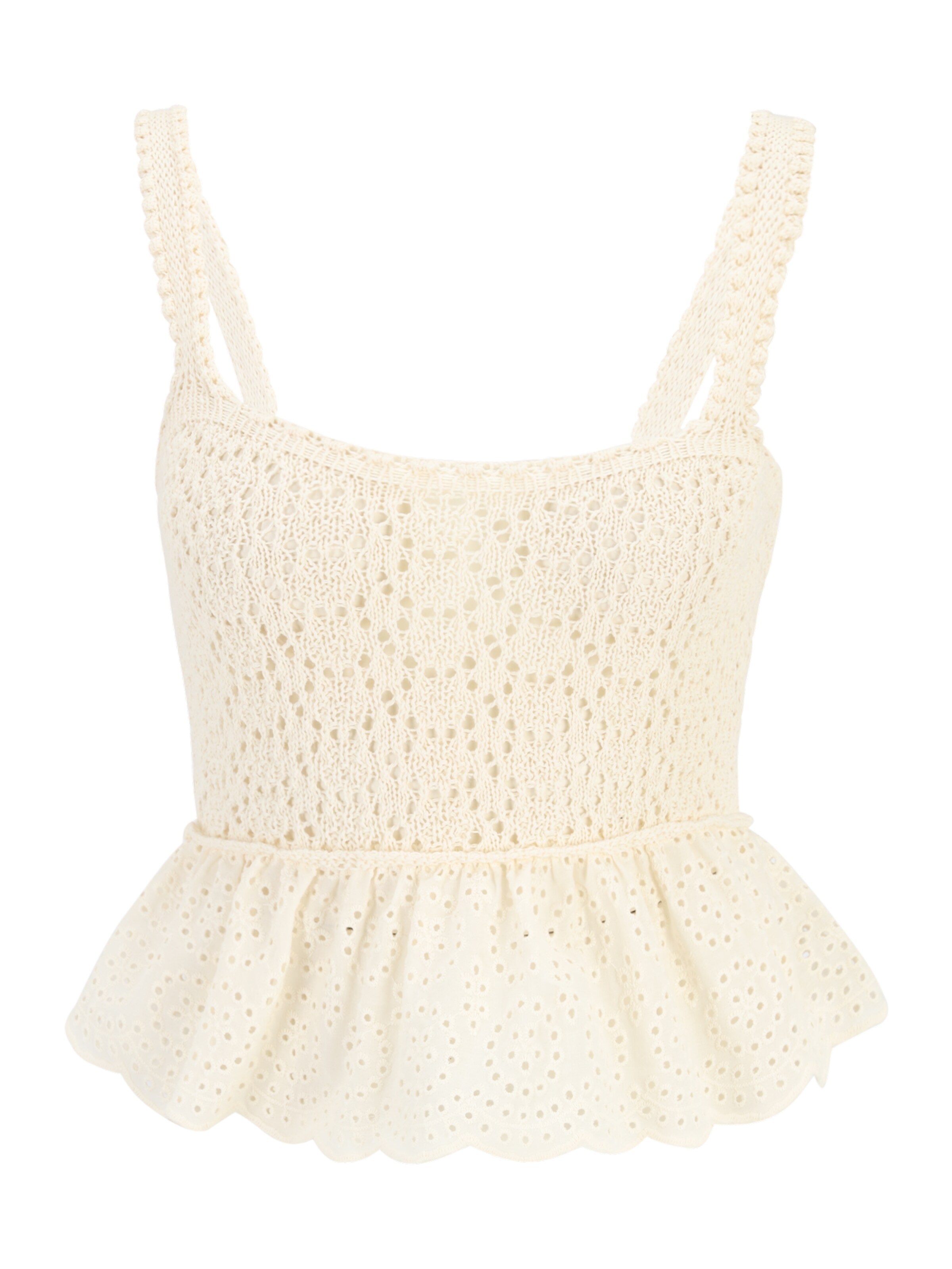 Only Petite Top z naramnicami 'CHRISSIA' | bež barva: sprednja stran