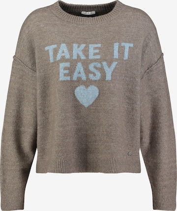 Key Largo Pullover ' EASY ' in Braun: Vorderseite