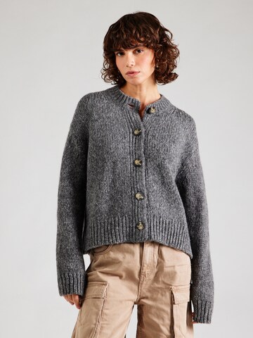 Marc O'Polo DENIM Gebreid vest in Grijs: voorkant
