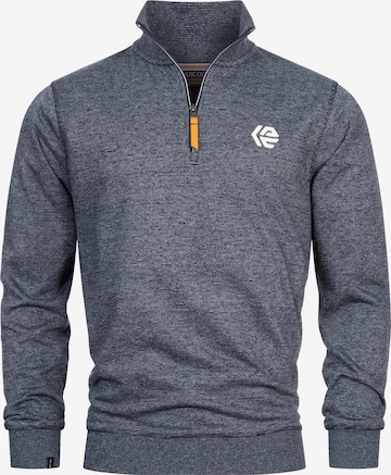 INDICODE JEANS Sweatshirt ' Caspar ' in Blau: Vorderseite