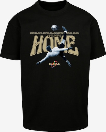 MT Upscale - Camiseta 'Calling Home' en negro: frente