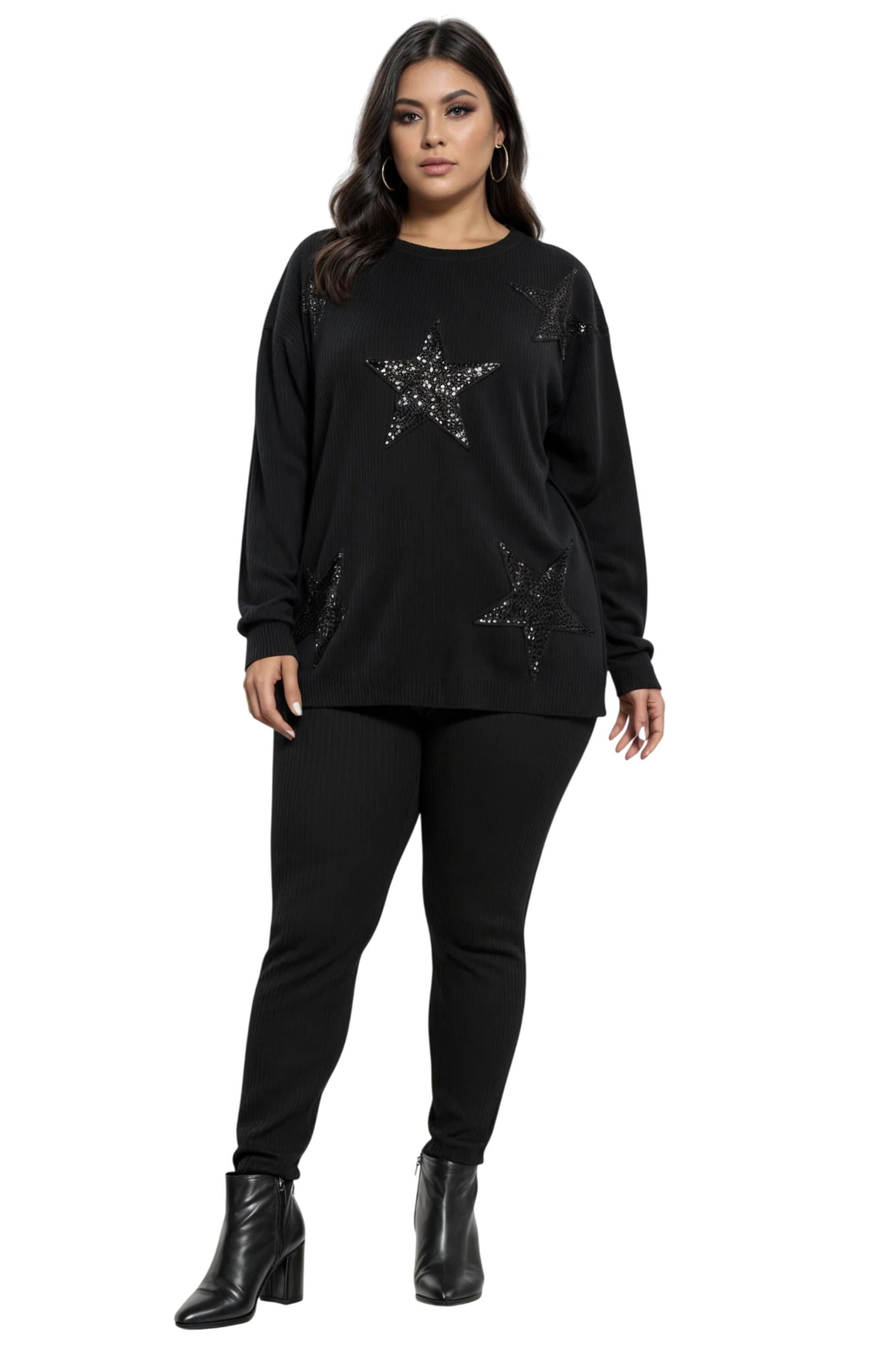 Shape Of You Shirt in Black: front