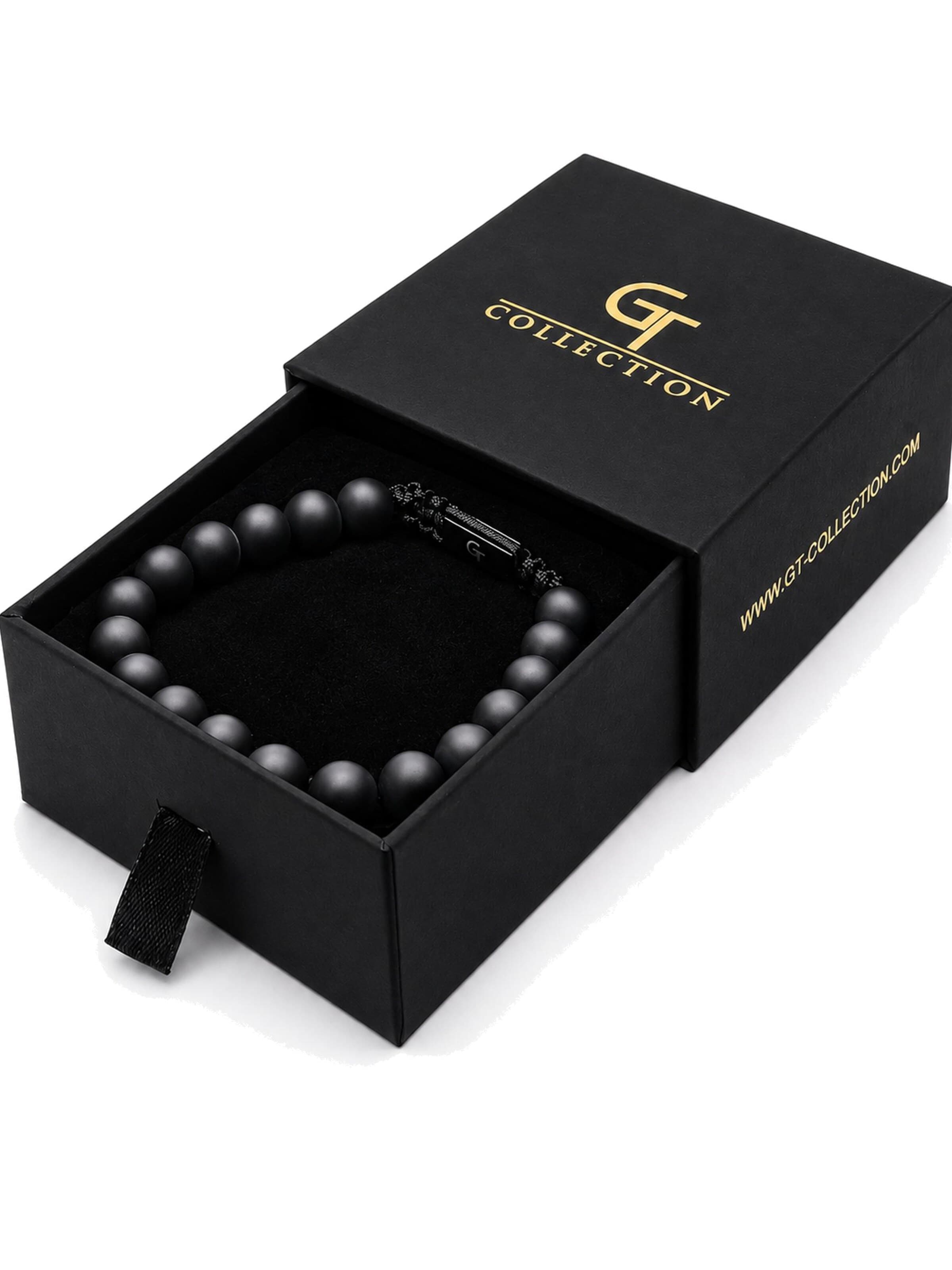 melns GT Collection Rokassprādze 'Single-Bead'
