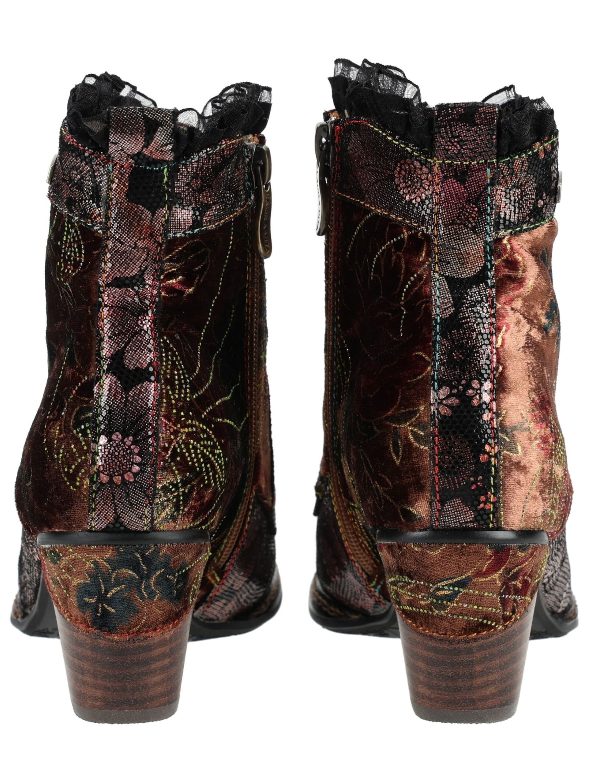 Bottines à lacets Laura Vita en mélange de couleurs