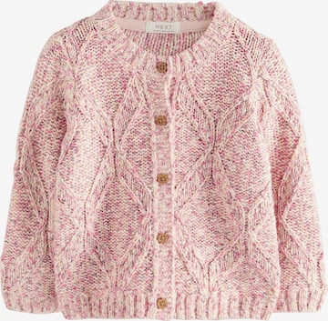 Next Neuletakki värissä vaaleanpunainen: etupuoli