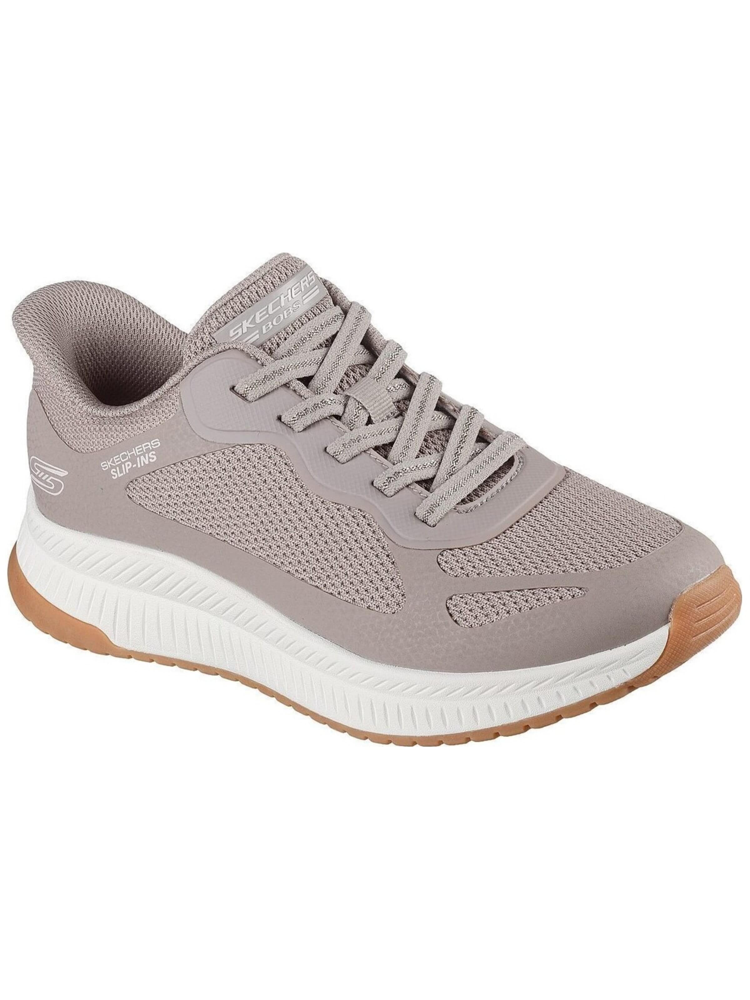 SKECHERS Sneakers laag 'Skechers Slip-Ins: Bobs Squad 4 - Staple Look' in Grijs: voorkant