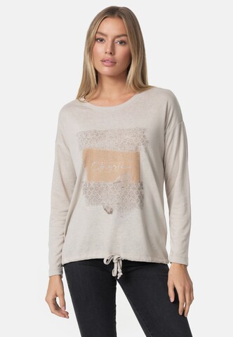 Decay Shirt in Beige: front