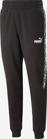 PUMA - Pantalón deportivo en negro: frente