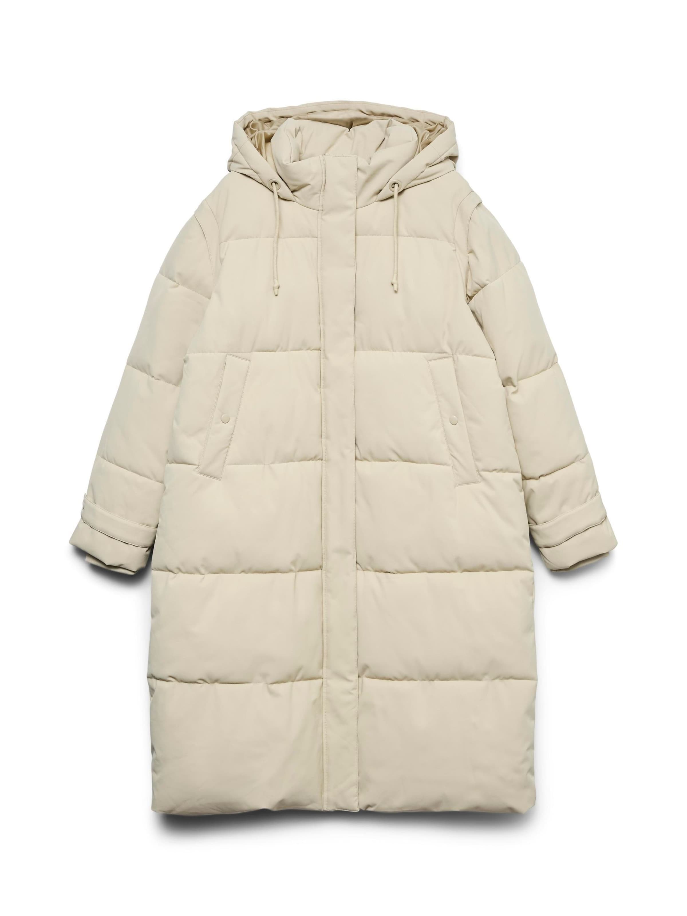 Vero Moda Curve - Abrigo de invierno 'VMCmargaret' en beige: frente