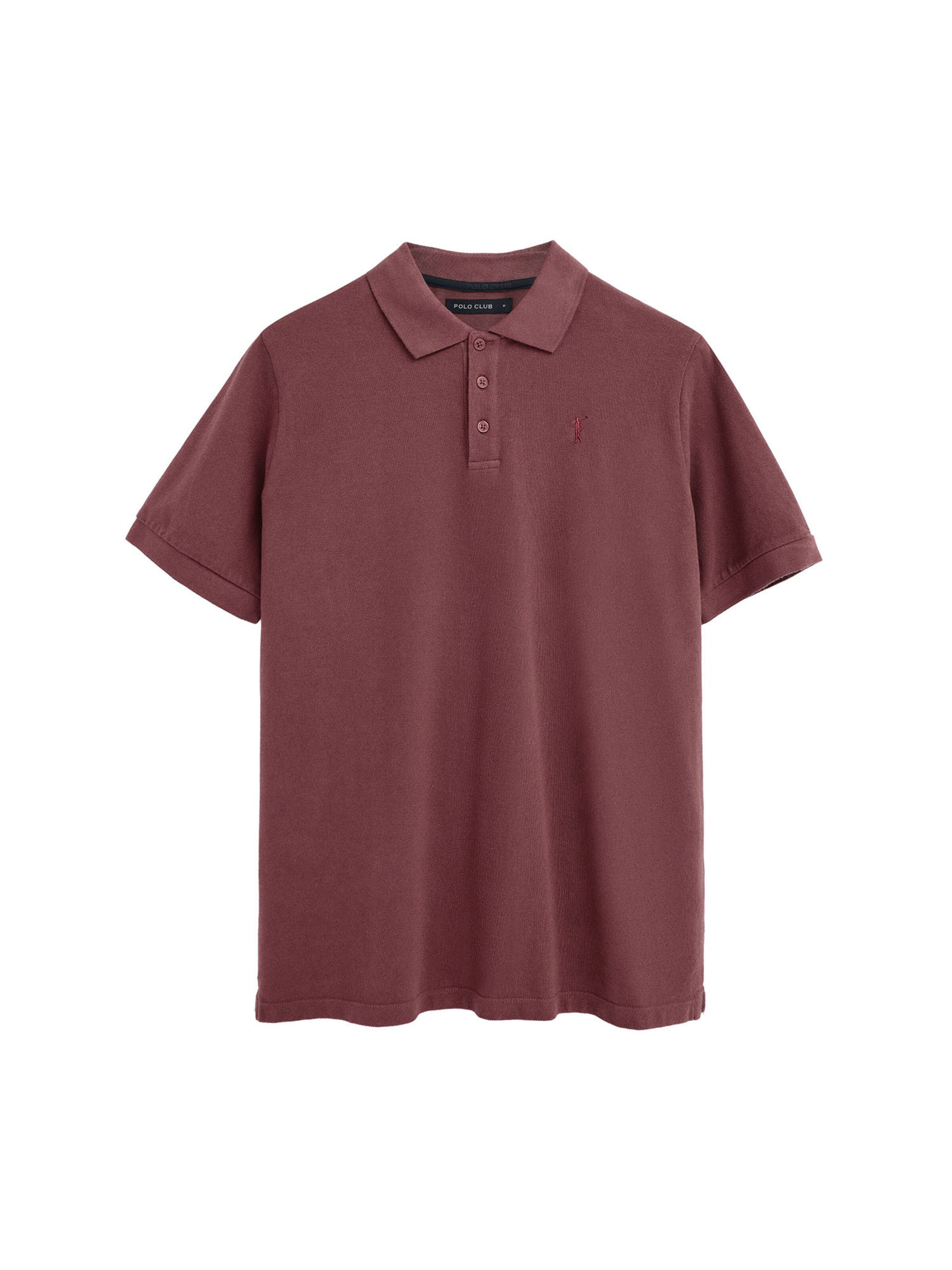 Polo Club Poloshirt in burgunder, Produktansicht