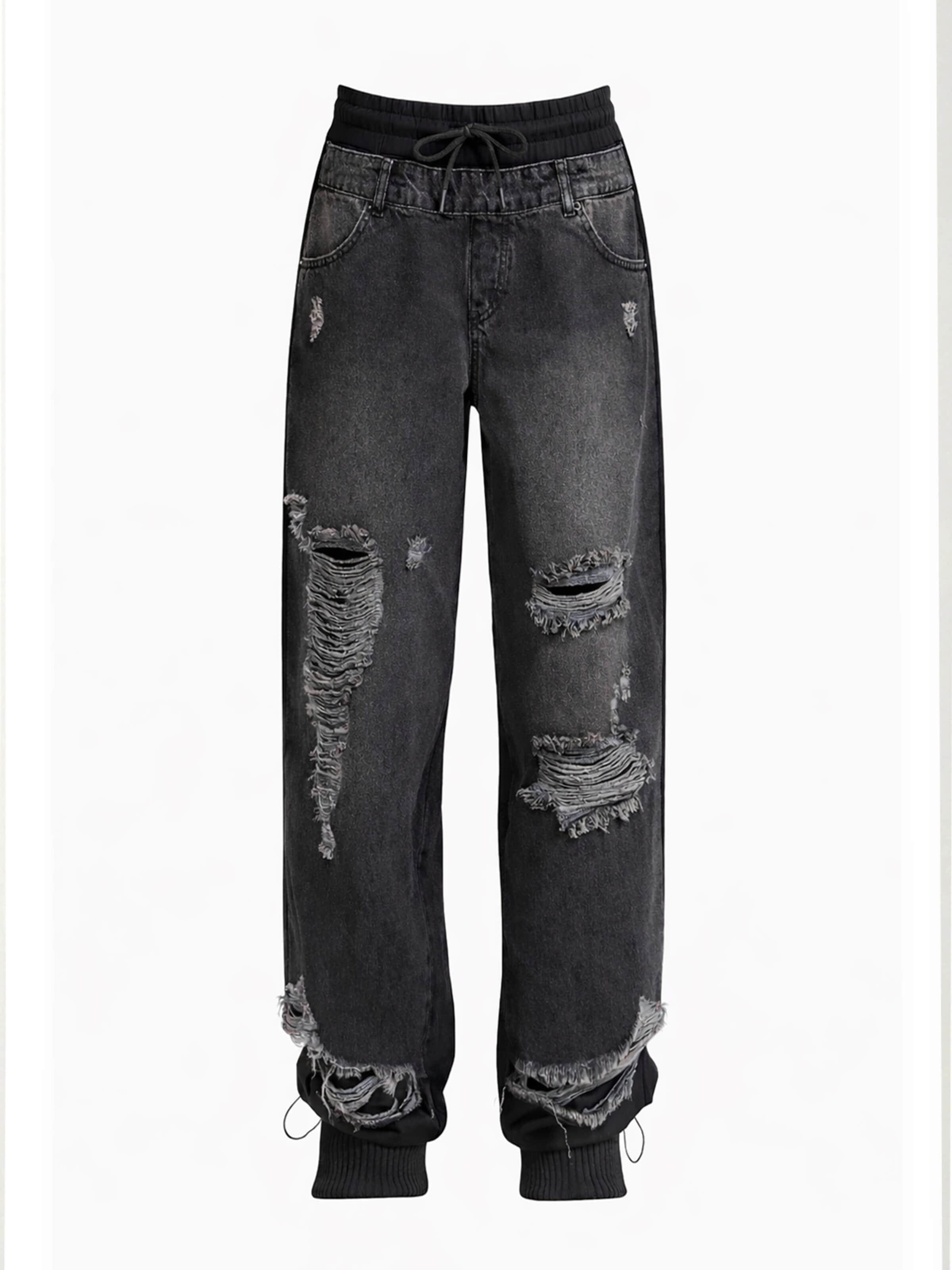 Loosefit Jean 'Skater Mid Rise Jeans' IT'S BASIC en noir : devant