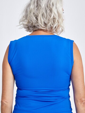 SPORTKIND Sporttop 'Loose Fit V-Neck' in Blauw
