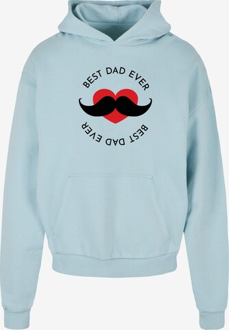 Merchcode Sweatshirt 'Fathers Day - Best dad' in Blau: predná strana