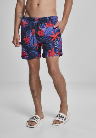 Shorts de bain Urban Classics en bleu : devant