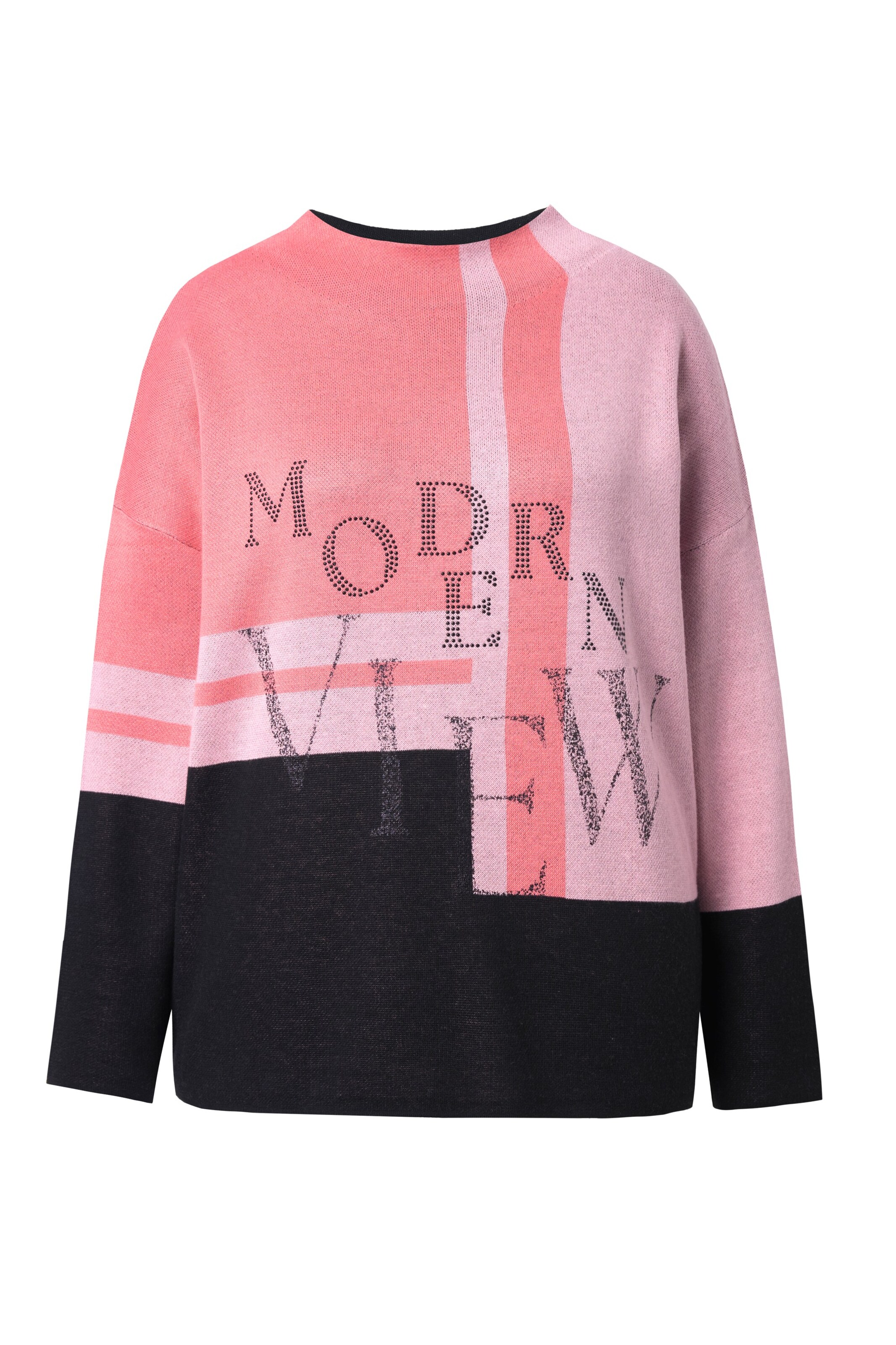 Ulla Popken Trui in Roze: voorkant