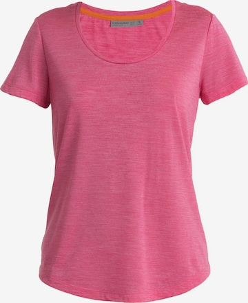 ICEBREAKER Функциональная футболка 'Sphere II' в Ярко-розовый: спереди