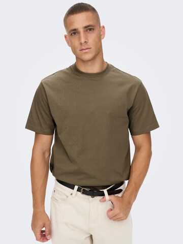 Only & Sons Bluser & t-shirts 'Fred' i grøn: forside