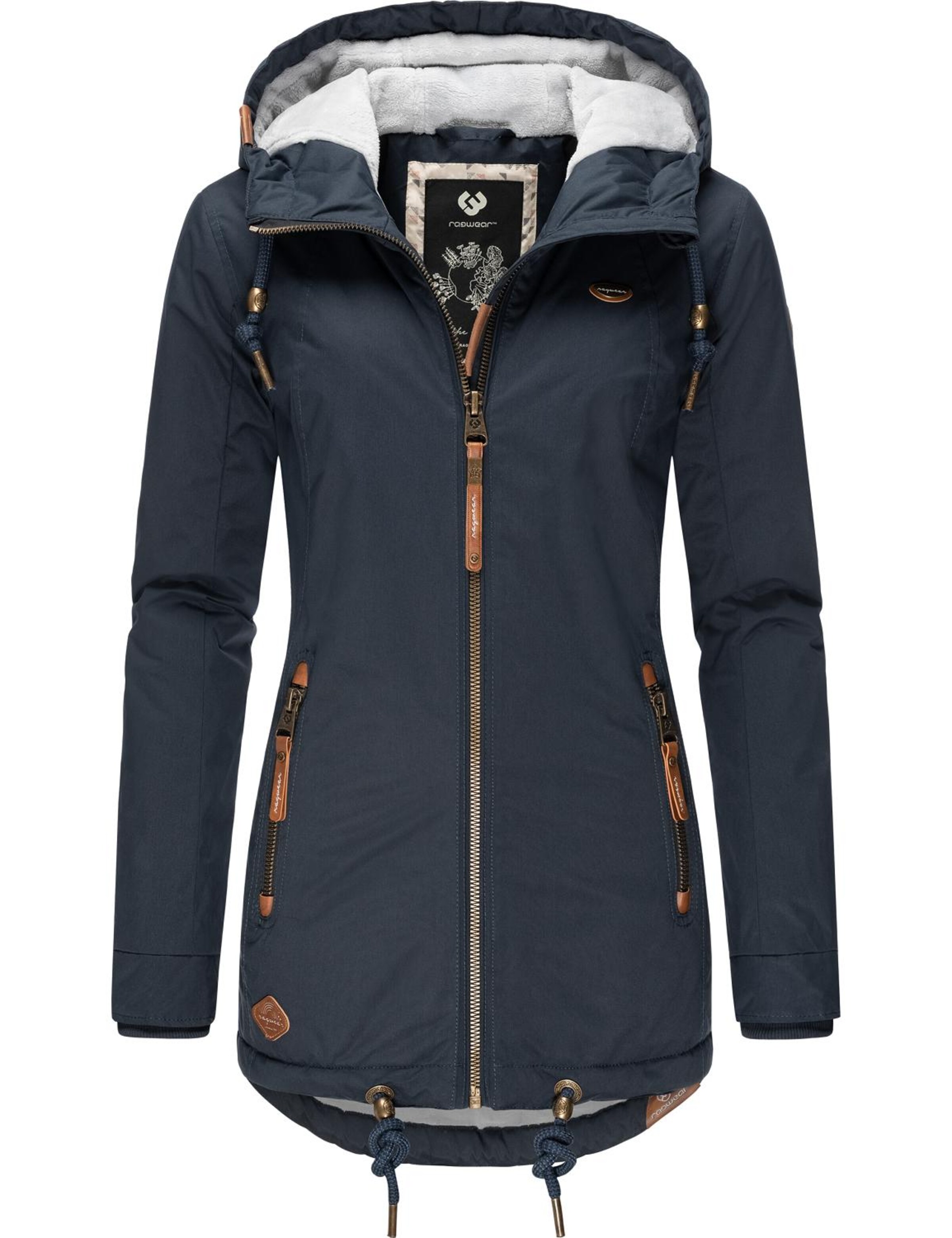 Veste d’hiver 'Zuzka' Ragwear en bleu : devant