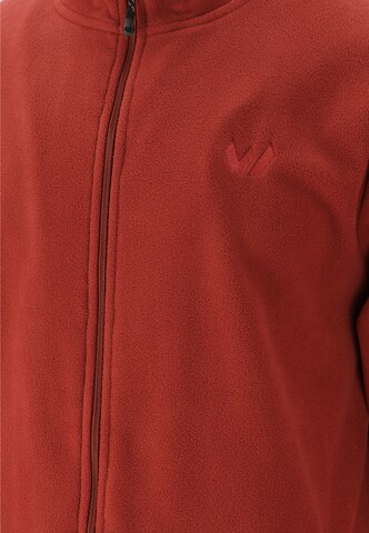 Whistler Athletic Fleece Jacket 'Cocoon' in Red