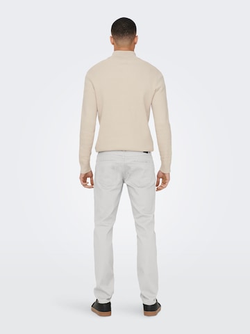 Only & Sons - Regular Calças 'LOOM' em branco