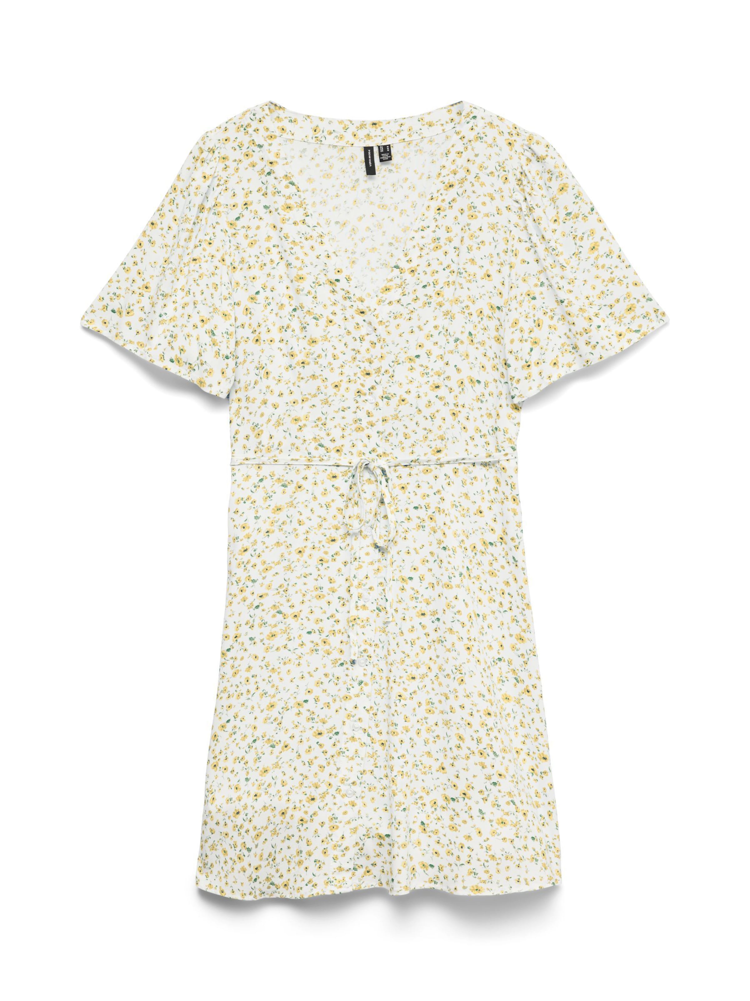 Robe-chemise 'VMAlba' VERO MODA en jaune : devant