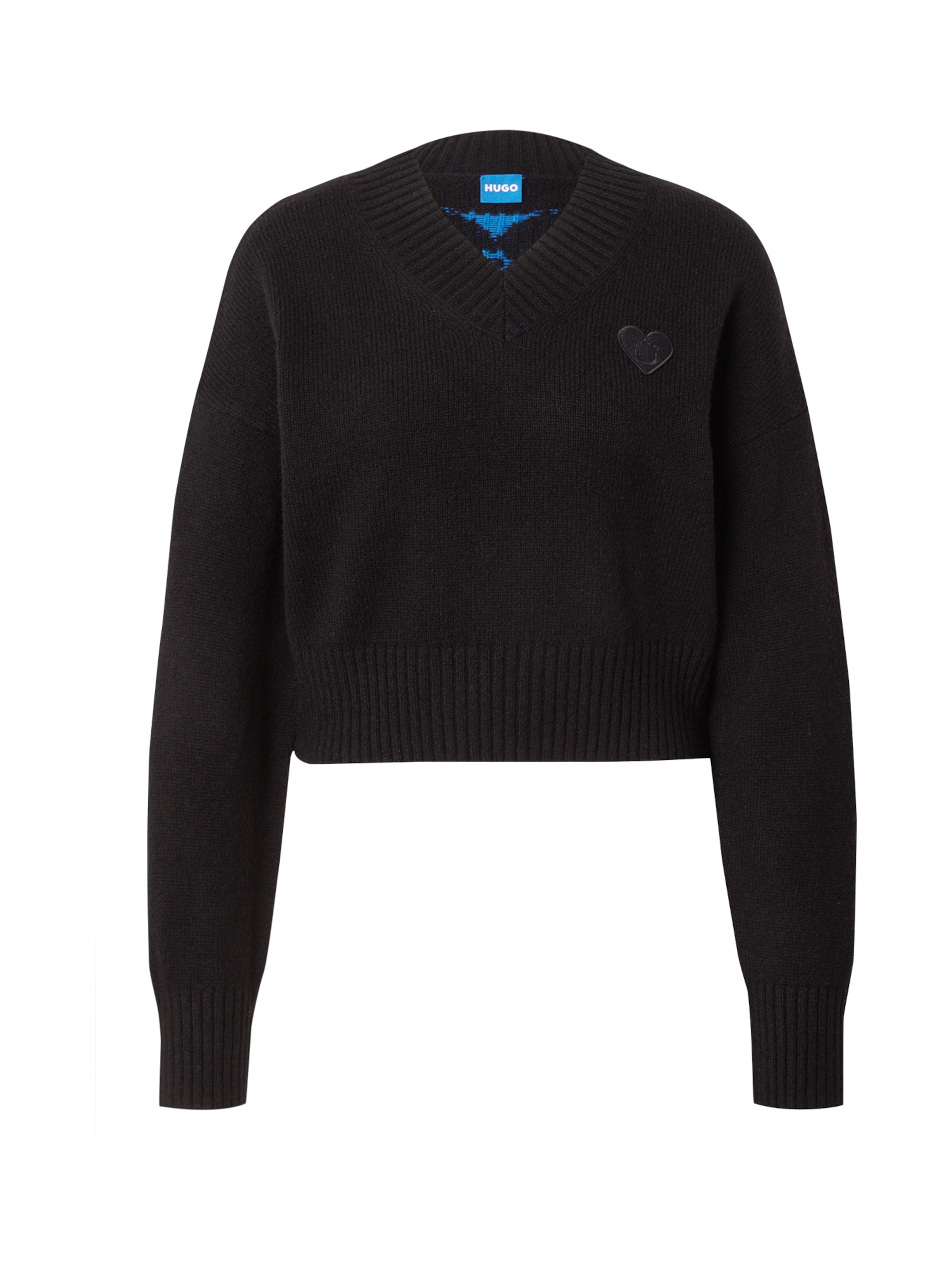 HUGO Pullover 'Scutie_B' in Schwarz: Vorderseite