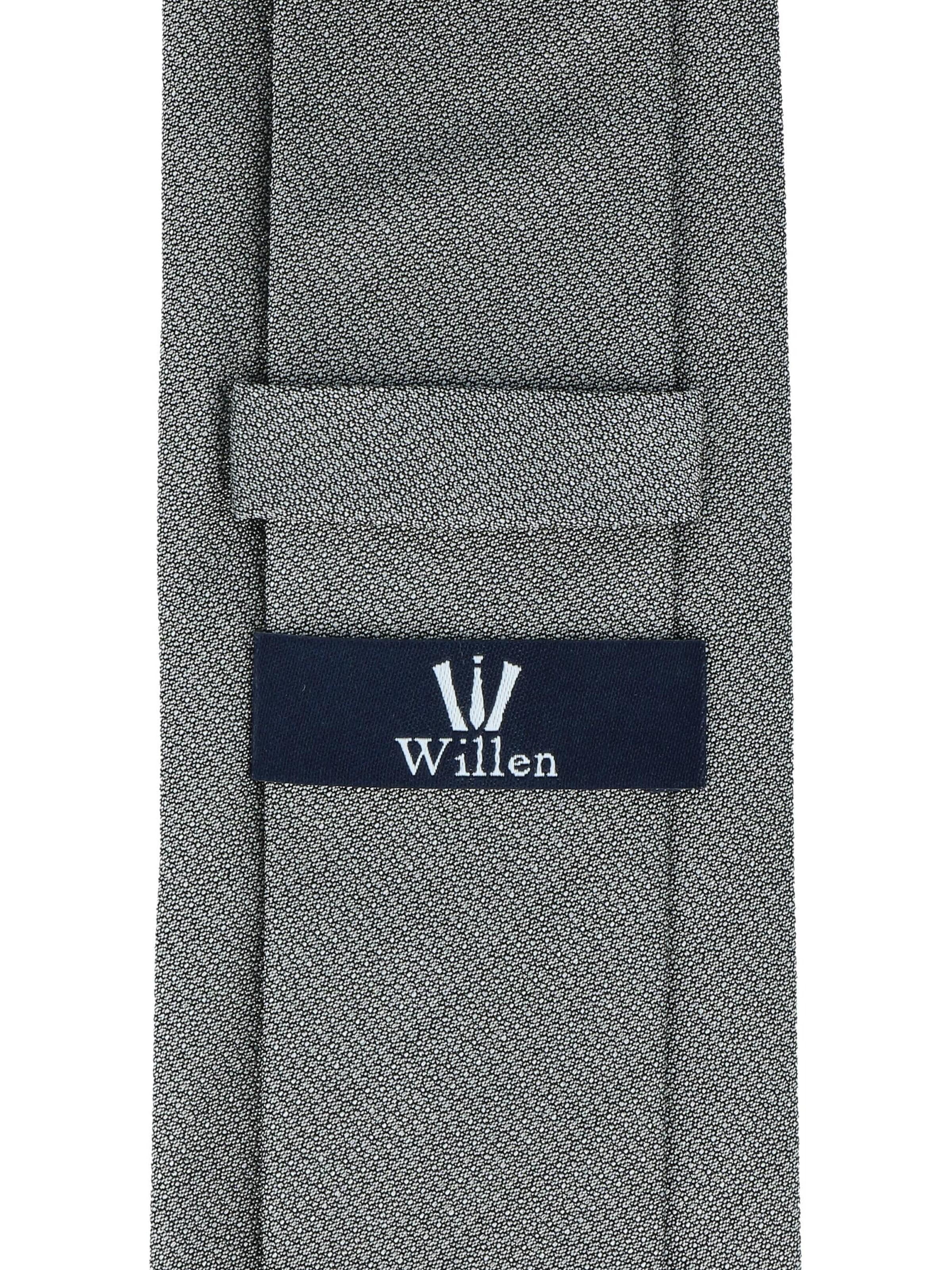 WILLEN Tie 'Uni Struktur' in Grey