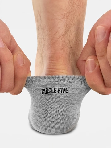 Circle Five Ankle socks '6 Paar Füßlinge Silikongrip ohne verrutschen' in Grey