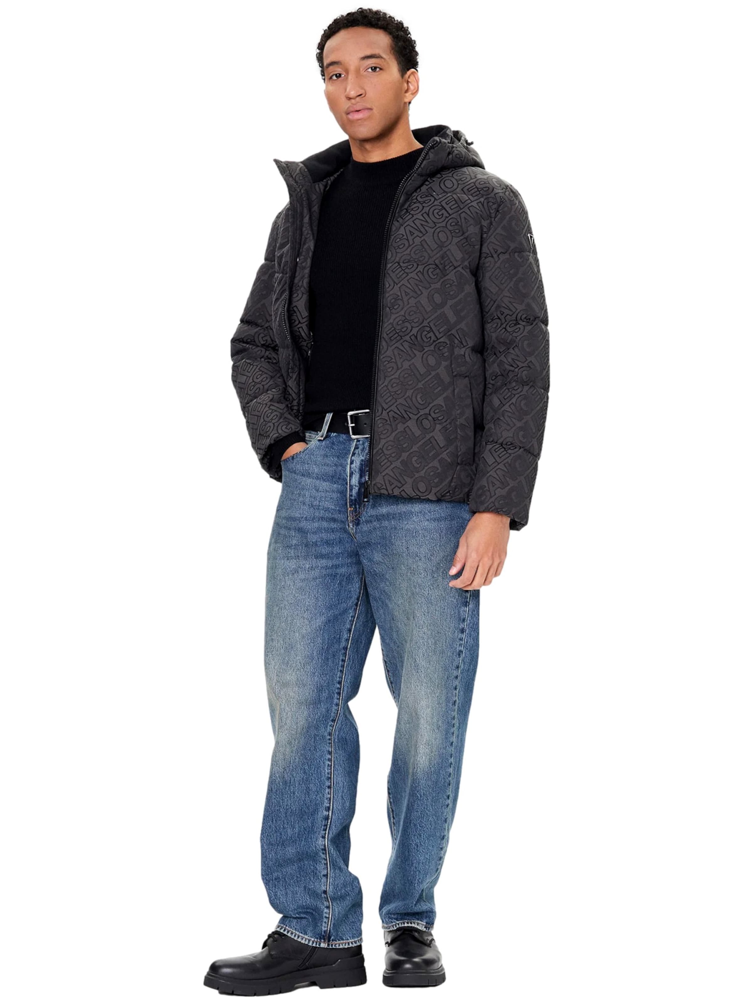 GUESS Winter Jacket in Black