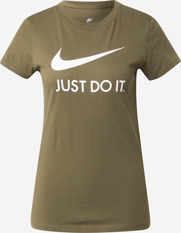 Nike Sportswear Shirt in Groen: voorkant