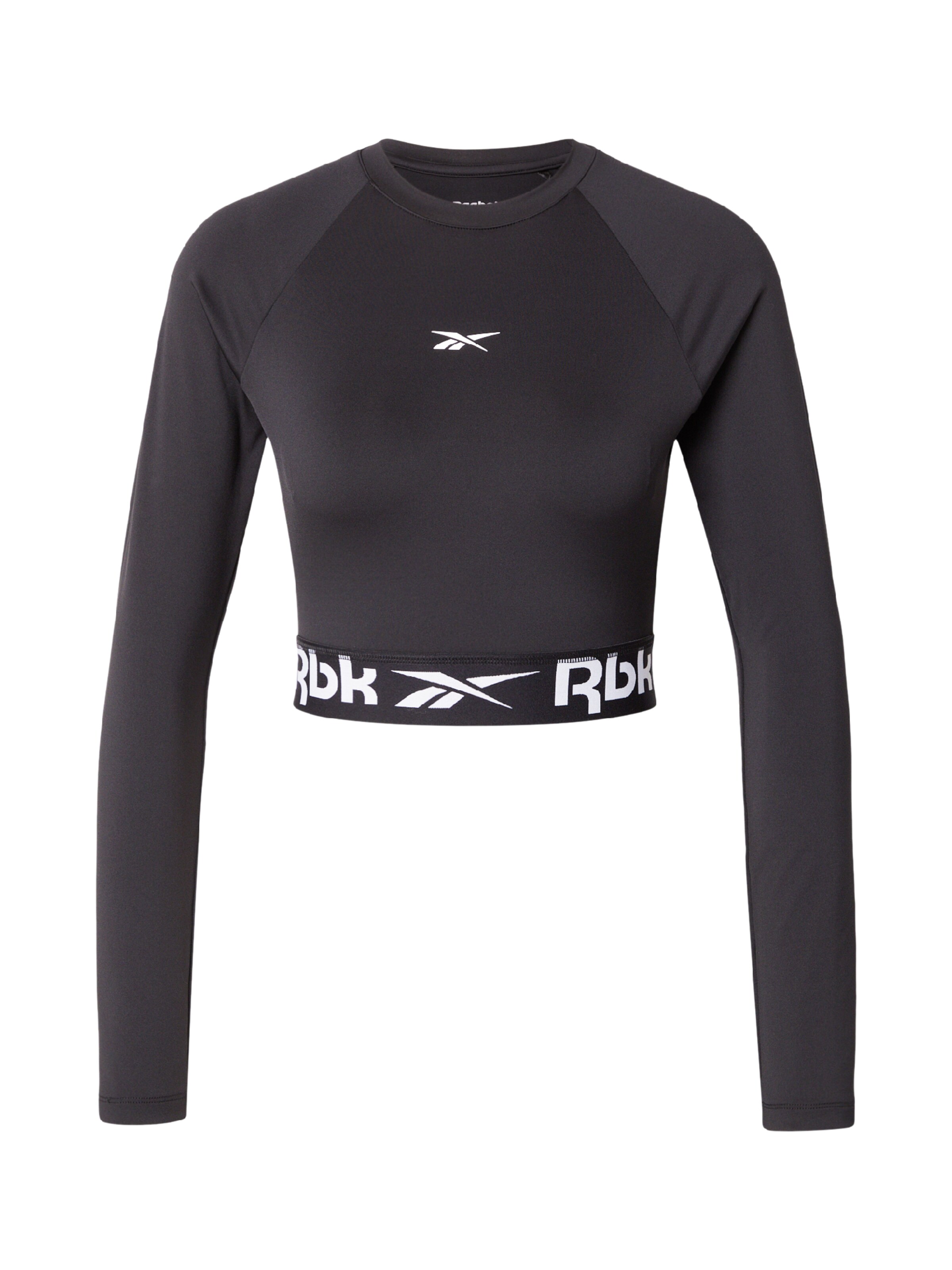 Reebok Sportshirt in schwarz / weiß, Produktansicht