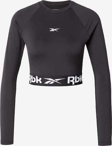 Reebok Funkcionalna majica | črna barva: sprednja stran