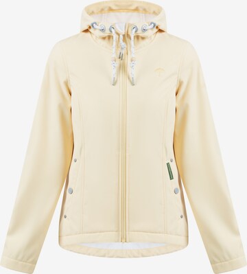 Veste fonctionnelle Schmuddelwedda en beige : devant