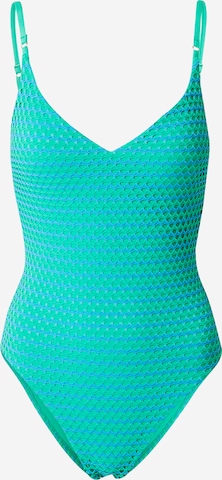 SeafollyTrokutasti Jednodijelni kupaći kostim - zelena boja: prednji dio