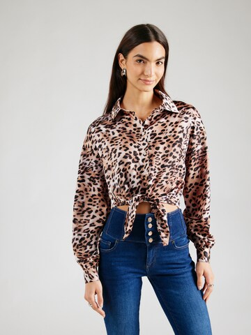 Chemisier GUESS en marron : devant