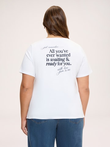 T-shirt Fiorella Rubino en blanc