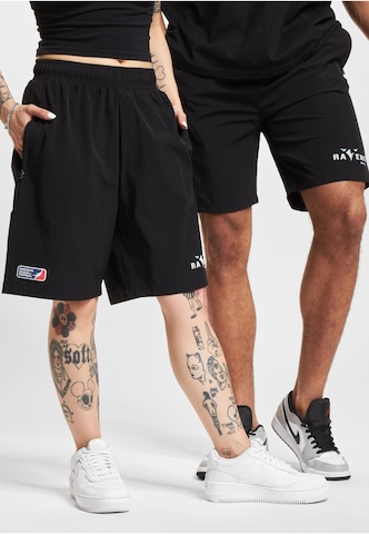 Loosefit Pantaloni 'DefShop x European League of Football Munich Ravens 2' di European League of Football in nero: frontale