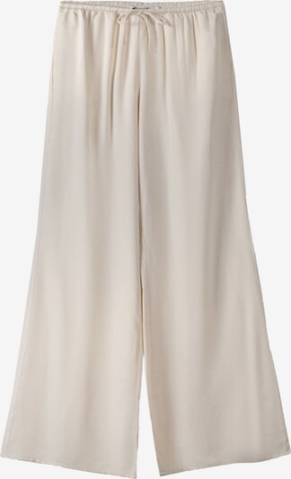 Bershka Pantalon en blanc naturel, Vue avec produit