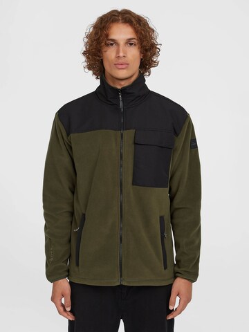 Giacca di pile funzionale 'Utility Polartec 200' di O'NEILL in verde: frontale