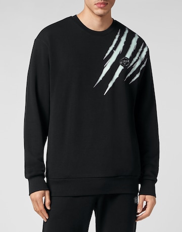 Plein Sport Sweatshirt 'Scratch' in Black: front