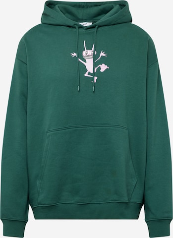 WEEKDAY Sweatshirt in Green: front