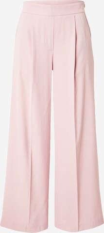 Wide leg Pantaloni con pieghe di Marks & Spencer in rosa: frontale