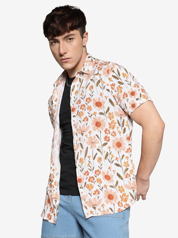 Coupe regular Chemise ' Bryson ' Campus Sutra en orange