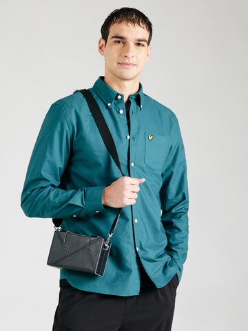 Lyle & Scott Regular Fit Hemd in Grün: Vorderseite