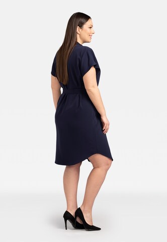 Karko Shirt Dress in Blue