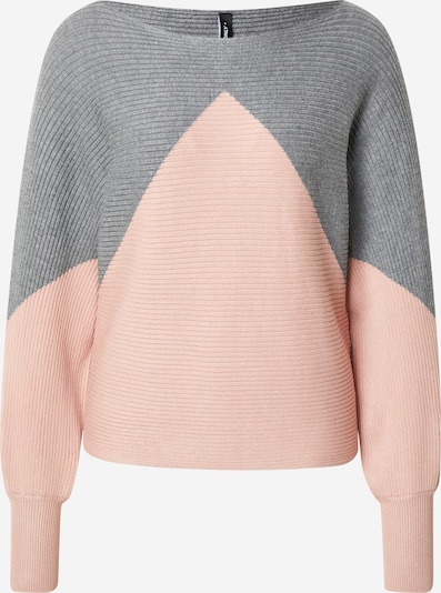 ONLY Свитер 'ONLMadaline' в Серый меланж / Светло-розовый, Обзор товара