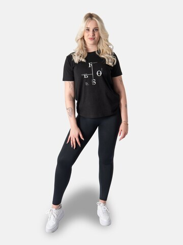 Maglietta 'Leafletic Women’s Short Sleeve T-Shirt' di LEAFLETIC in nero: frontale