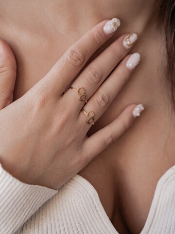 Hey Happiness Ring 'Connected Hearts' in Gold