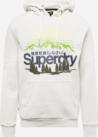 Superdry - Sweatshirt 'Great' em cinzento: frente